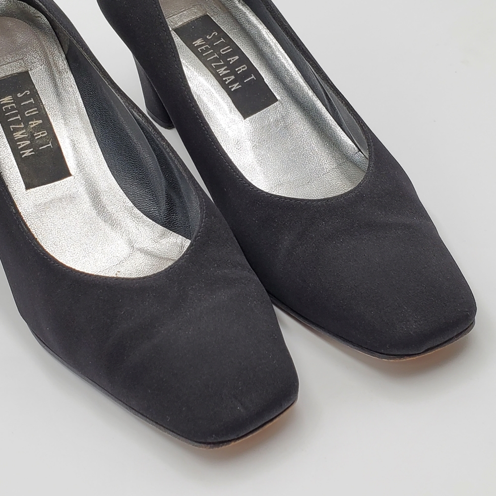 Stuart Weitzman Black Fabric Pumps - Picture 12 of 15